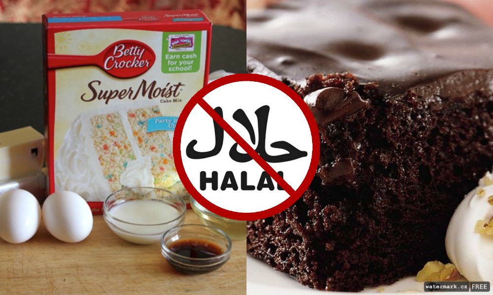 What cakes are not halal?