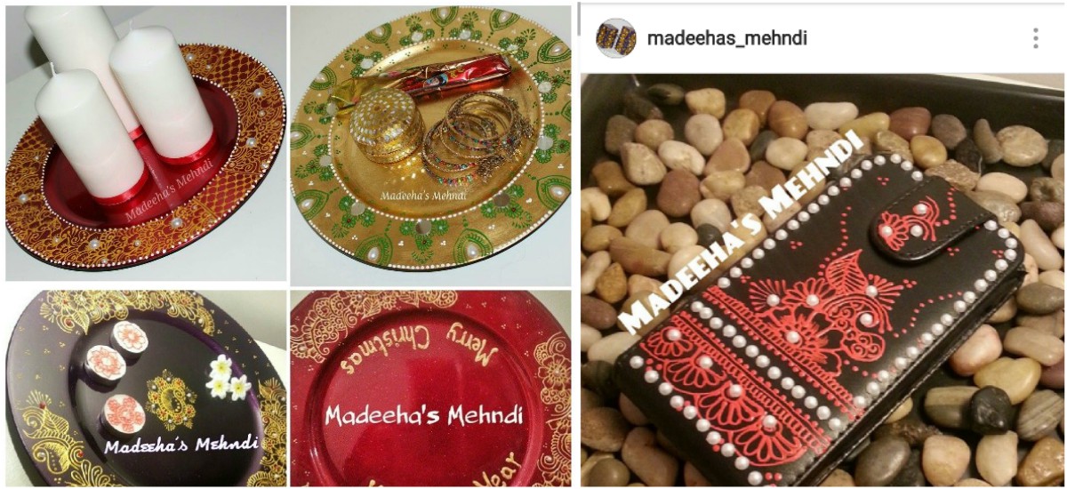 Henna Artist Creates Home Décor Items Using Mehndi Designs