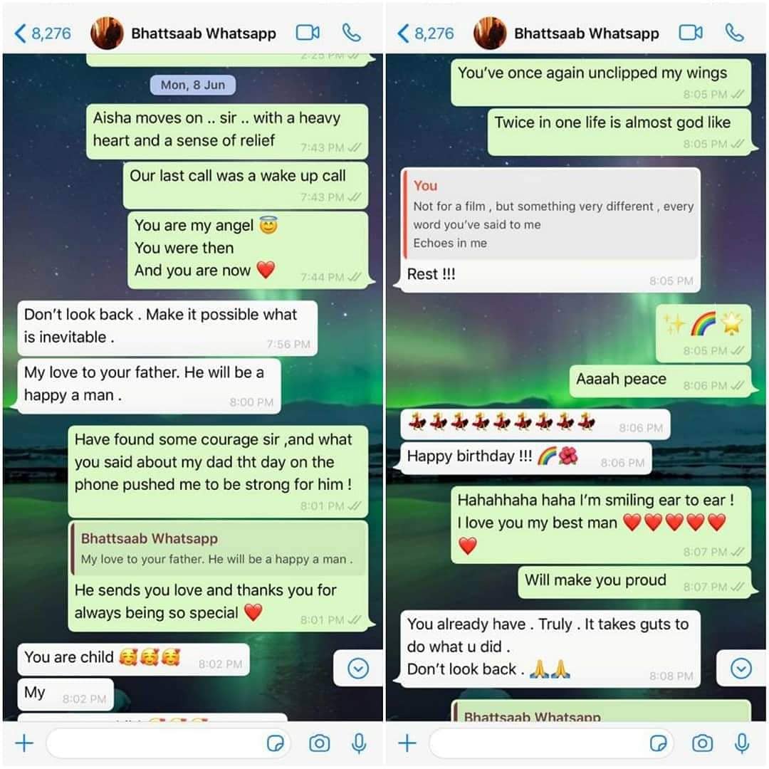 Whatsapp Chat Of Rhea & Mahesh Bhatt Goes Viral From Day She Left ...