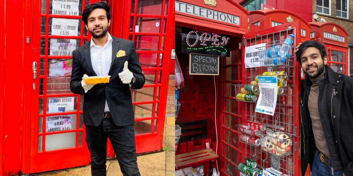 Pakistani student opens 'world's smallest restaurants' in abandoned phone  booths in the UK