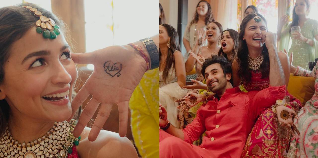 In Pictures: Alia Bhatt & Ranbir Kapoor's Straight Out Of Bollywood Mehndi