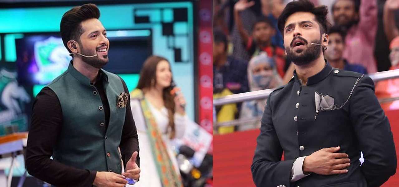 Fahad mustafa dressing in jeeto clearance pakistan